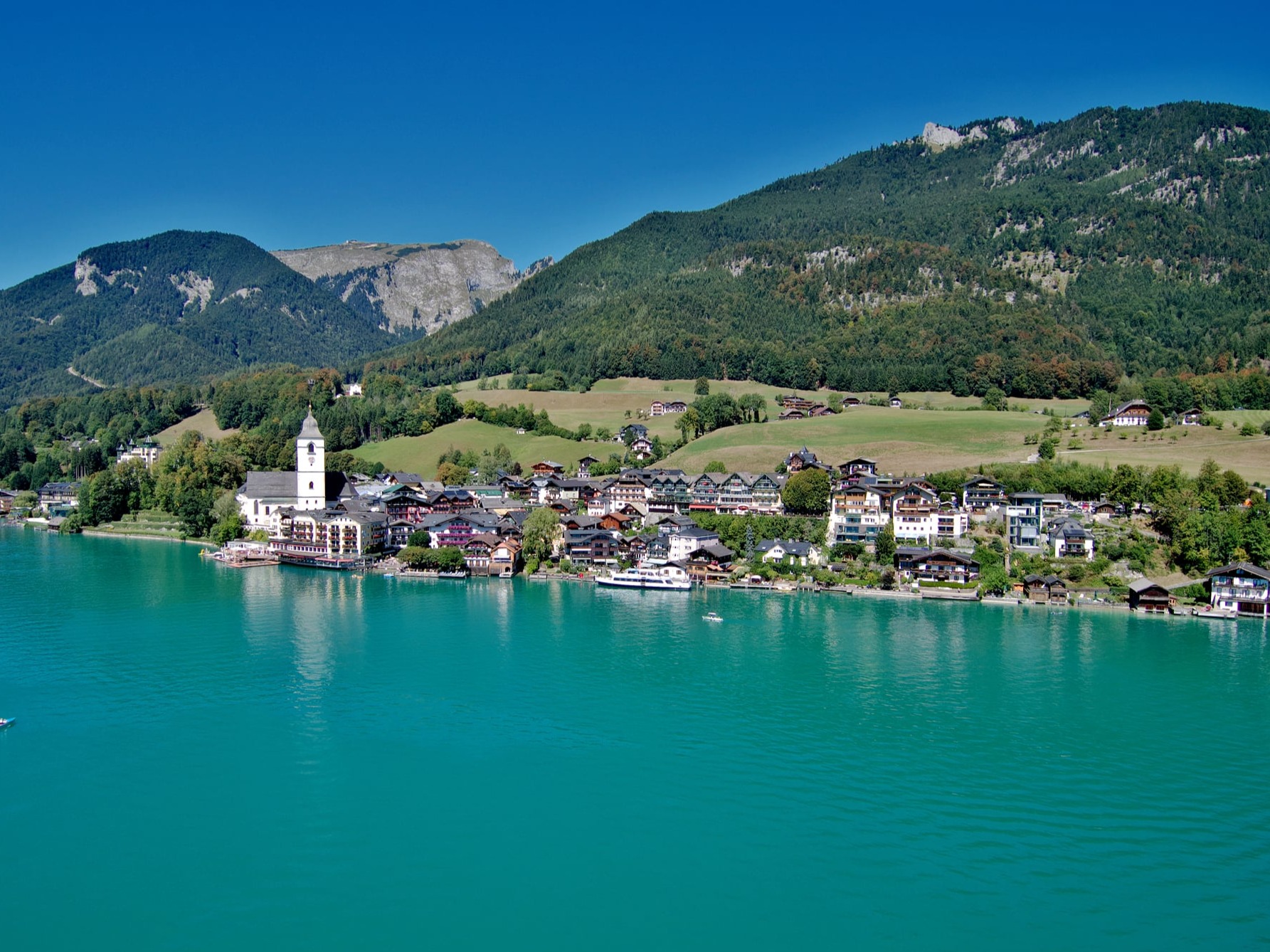 Der Wolfgangsee - St. Wolfgang im Sommer